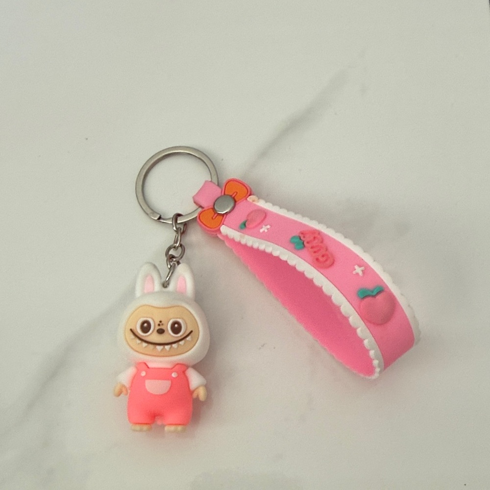 Pink Labubu Keychain